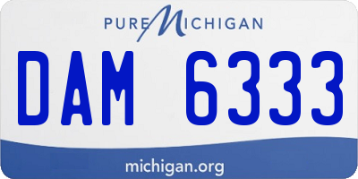 MI license plate DAM6333
