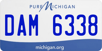 MI license plate DAM6338