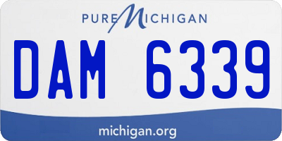 MI license plate DAM6339