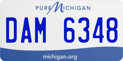 MI license plate DAM6348