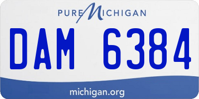 MI license plate DAM6384