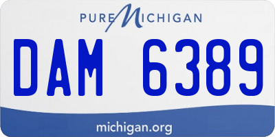 MI license plate DAM6389