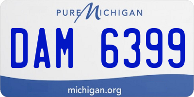 MI license plate DAM6399