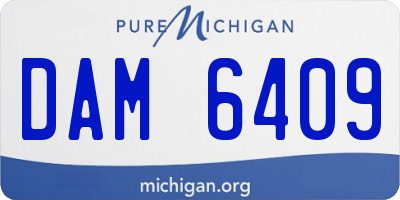 MI license plate DAM6409