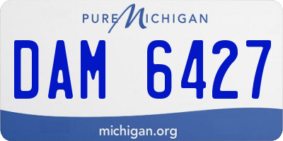 MI license plate DAM6427