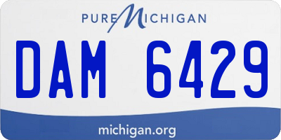 MI license plate DAM6429