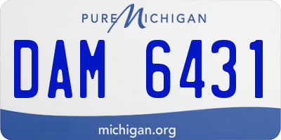 MI license plate DAM6431