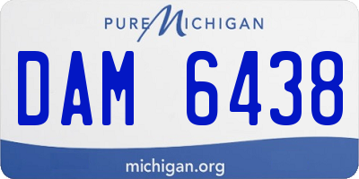 MI license plate DAM6438
