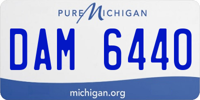 MI license plate DAM6440