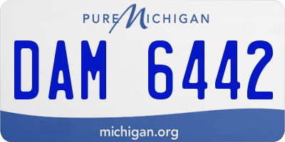 MI license plate DAM6442
