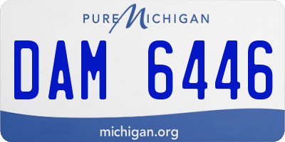 MI license plate DAM6446
