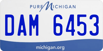 MI license plate DAM6453