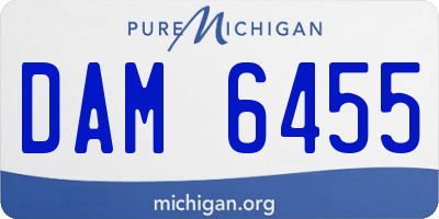 MI license plate DAM6455
