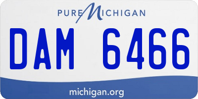 MI license plate DAM6466