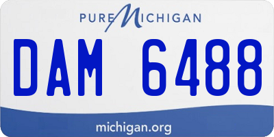 MI license plate DAM6488