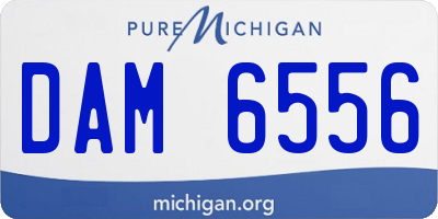 MI license plate DAM6556