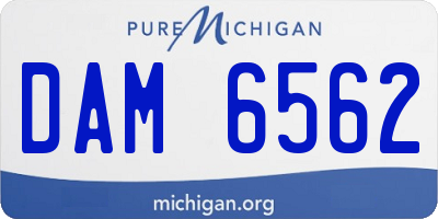 MI license plate DAM6562