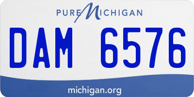 MI license plate DAM6576