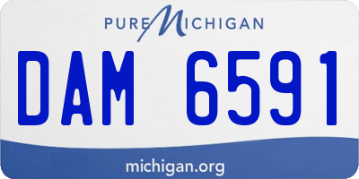 MI license plate DAM6591