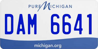 MI license plate DAM6641