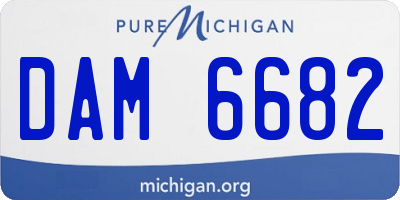 MI license plate DAM6682
