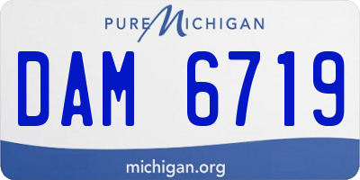 MI license plate DAM6719
