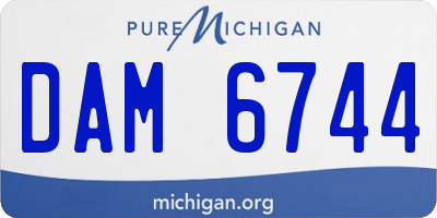 MI license plate DAM6744