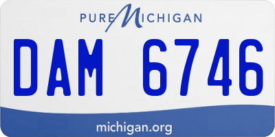MI license plate DAM6746