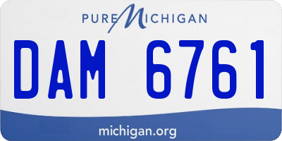MI license plate DAM6761