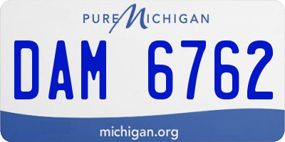 MI license plate DAM6762