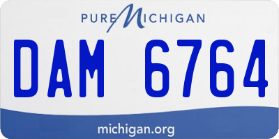 MI license plate DAM6764