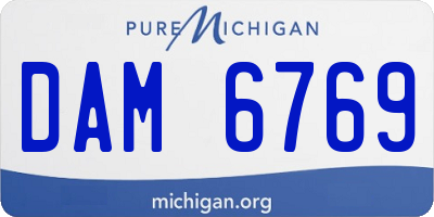 MI license plate DAM6769