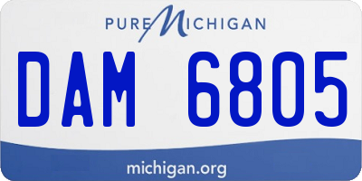 MI license plate DAM6805