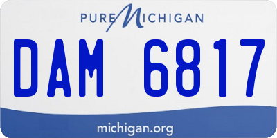 MI license plate DAM6817