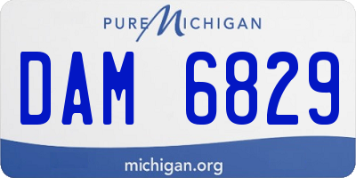 MI license plate DAM6829
