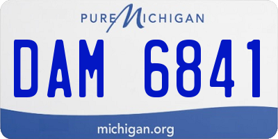 MI license plate DAM6841