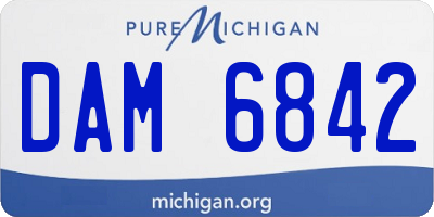 MI license plate DAM6842