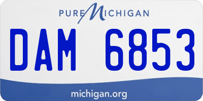 MI license plate DAM6853