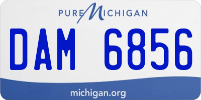 MI license plate DAM6856