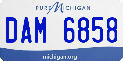 MI license plate DAM6858