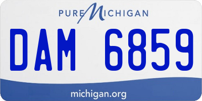MI license plate DAM6859