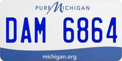 MI license plate DAM6864