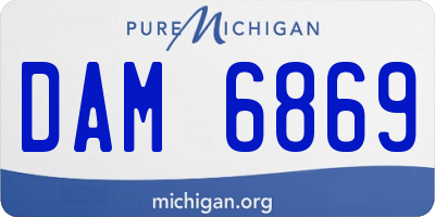MI license plate DAM6869