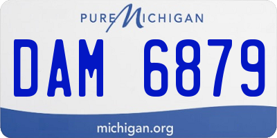 MI license plate DAM6879