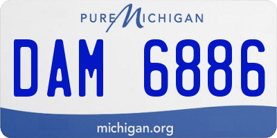 MI license plate DAM6886