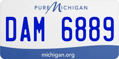 MI license plate DAM6889