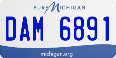 MI license plate DAM6891