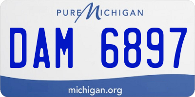 MI license plate DAM6897