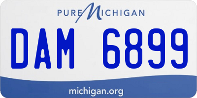 MI license plate DAM6899