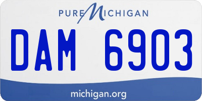MI license plate DAM6903